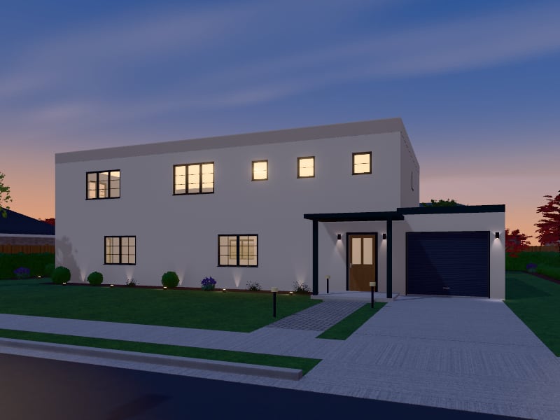 Large Art Deco House, exterior view