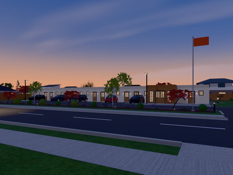 Art Deco Motel, exterior view