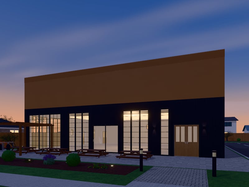 Art Deco Restaurant, exterior view