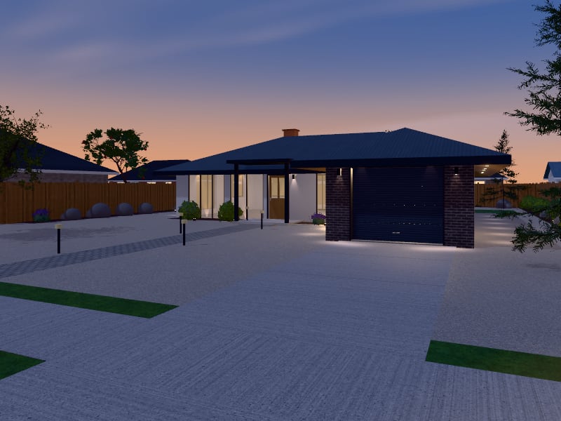 Australian Contemporary Bungalow, exterior view