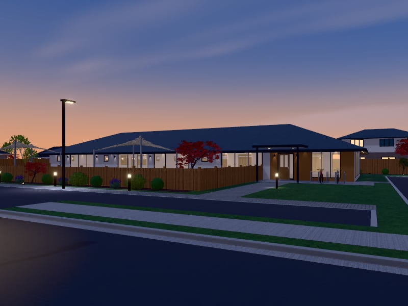 Australian Contemporary Childcare Centre, exterior view
