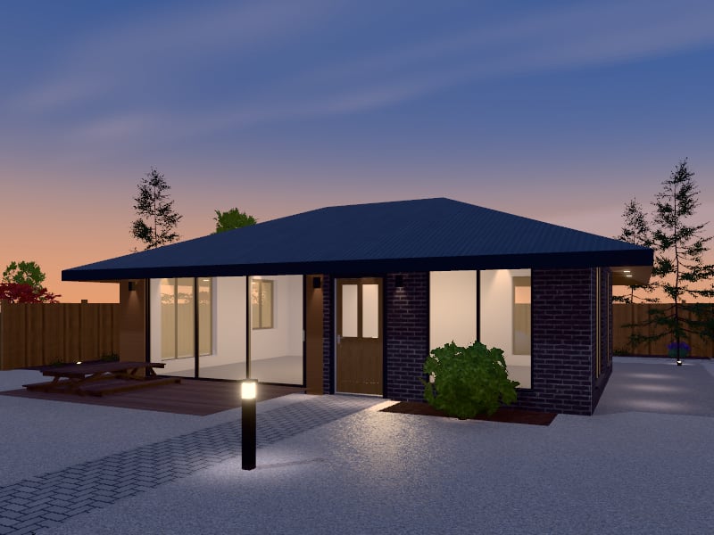 Australian Contemporary Granny Flat, exterior view
