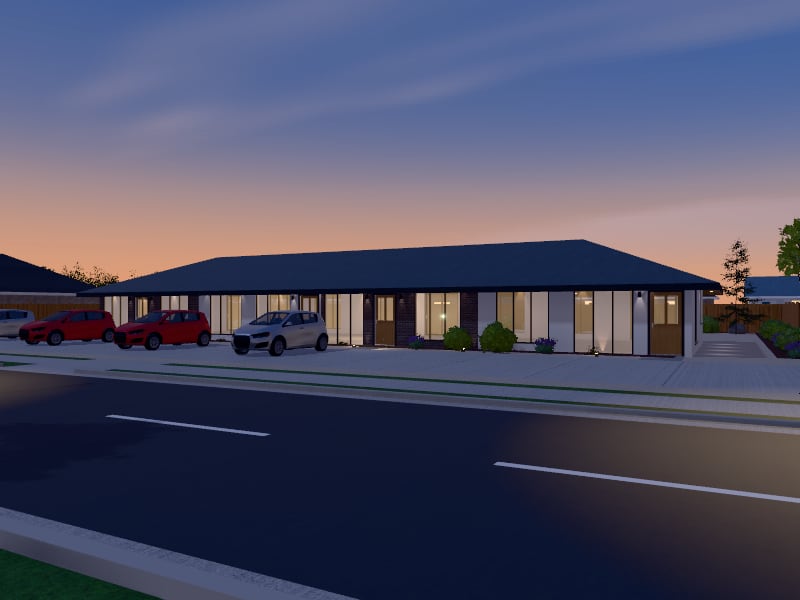 Australian Contemporary Rental Units, exterior view