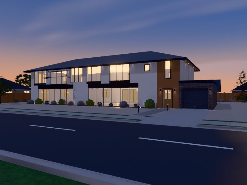 Large Australian Contemporary Villa, exterior view