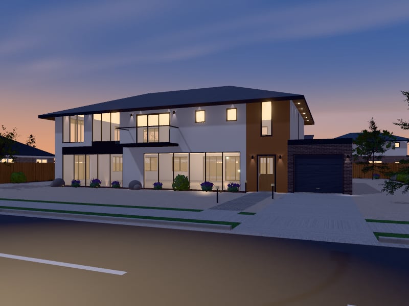 Australian Contemporary Villa, exterior view