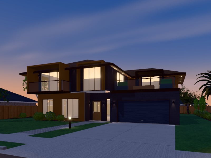 Bali Architectural Home, exterior view