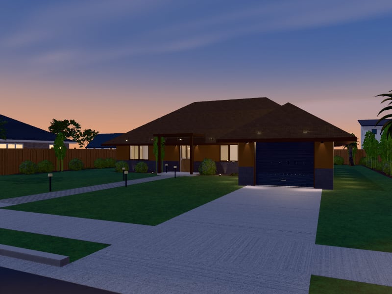 Bali House, exterior view