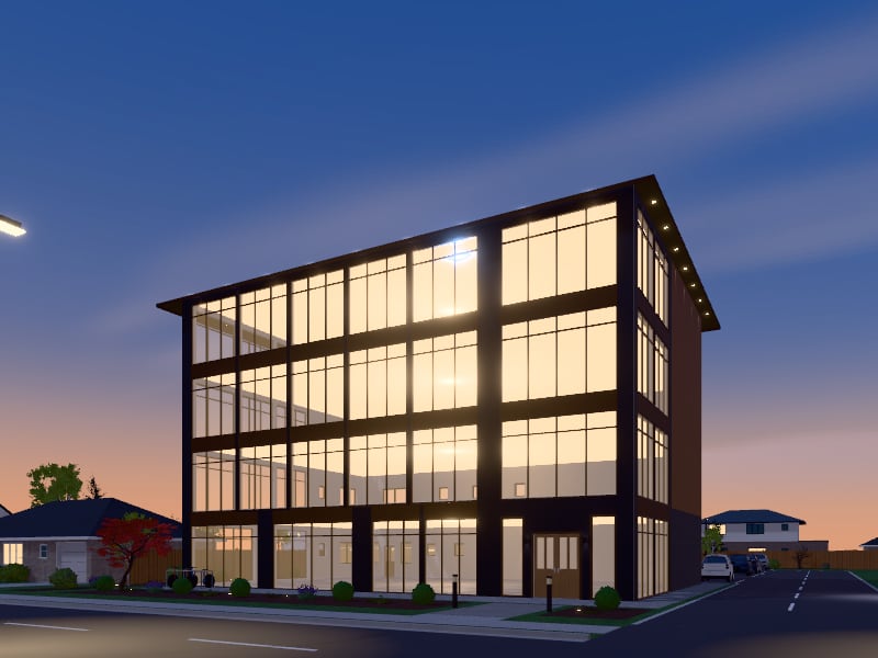 Large Bali Office, exterior view