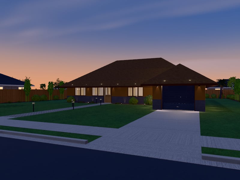 Compact Bali Villa, exterior view