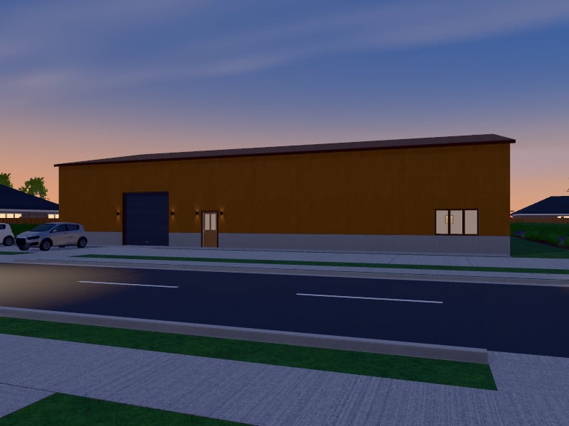 Large Bali Warehouse, exterior view