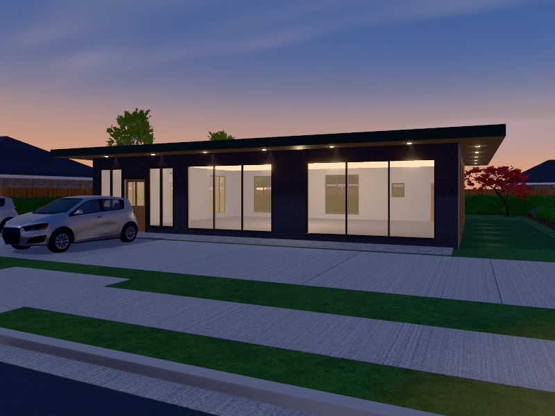 Large Biophilic Salon, exterior view