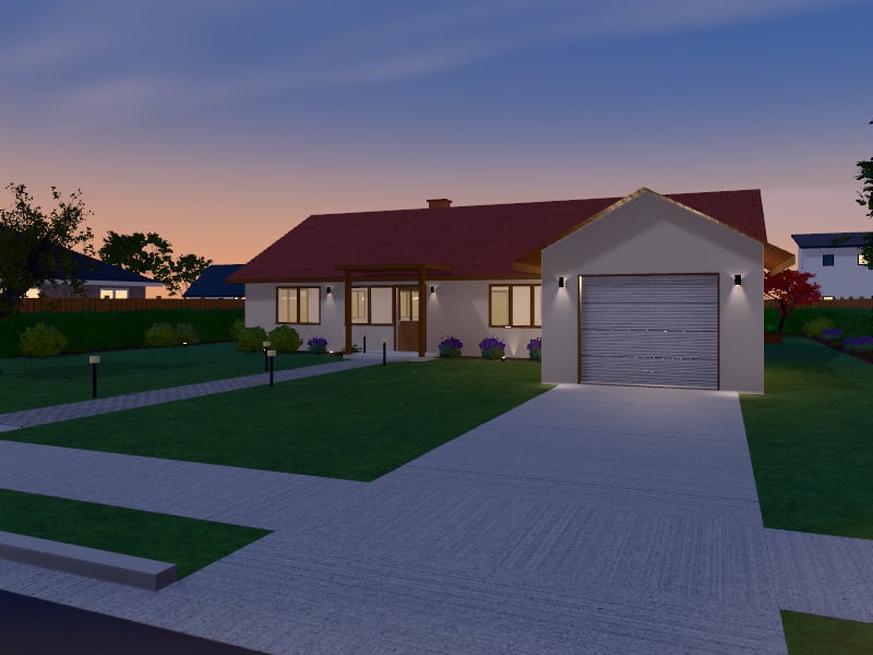 Large Bohemian Bungalow, exterior view