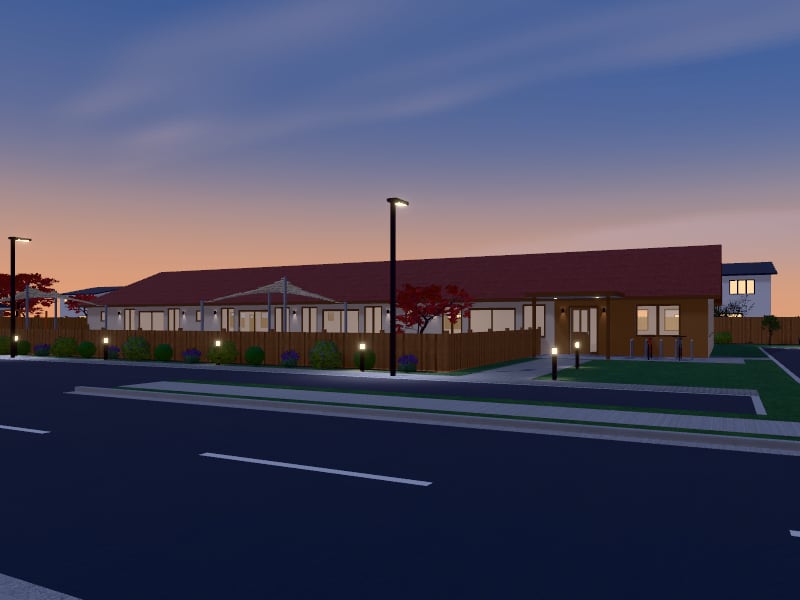 Large Bohemian Childcare Centre, exterior view