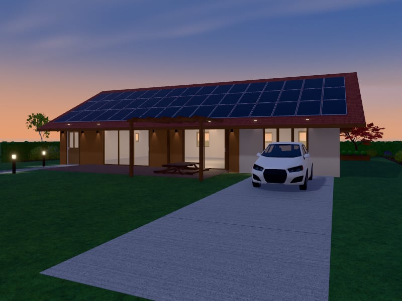 Bohemian Sustainable House, exterior view