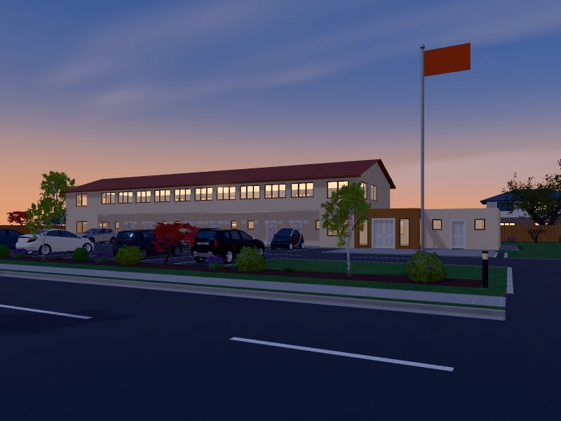 Large Bohemian Motel, exterior view