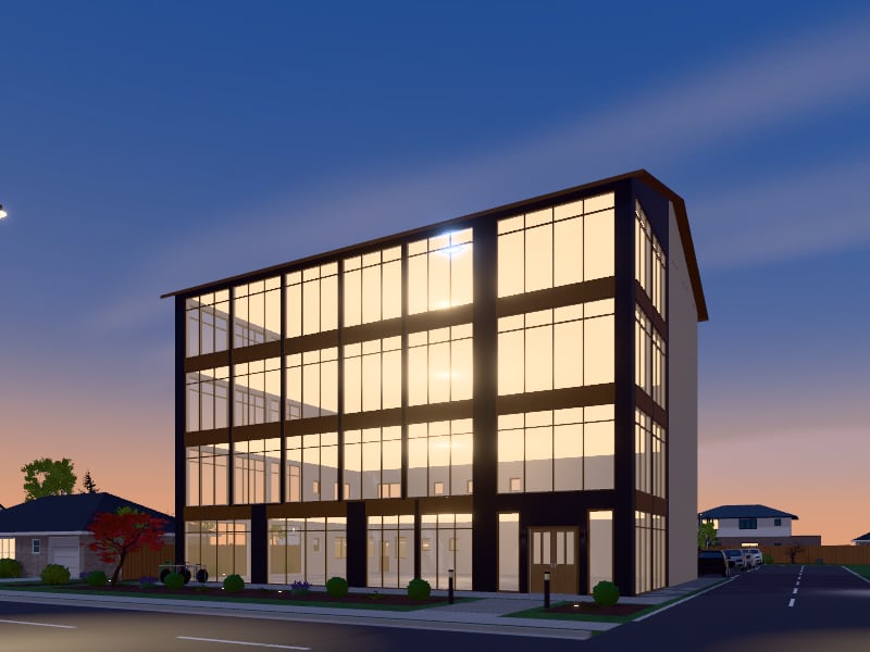 Large Bohemian Office, exterior view