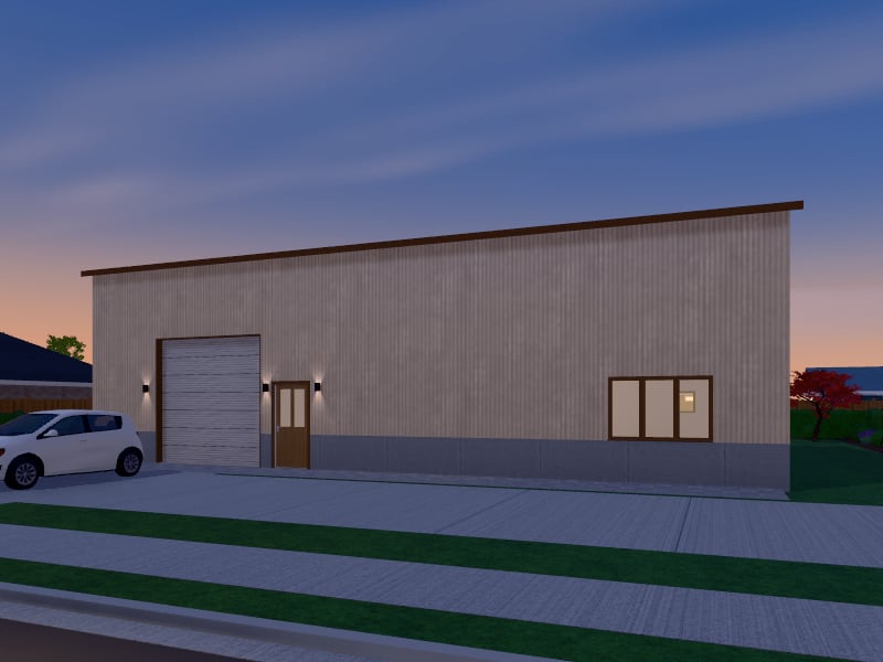 Compact Bohemian Warehouse, exterior view