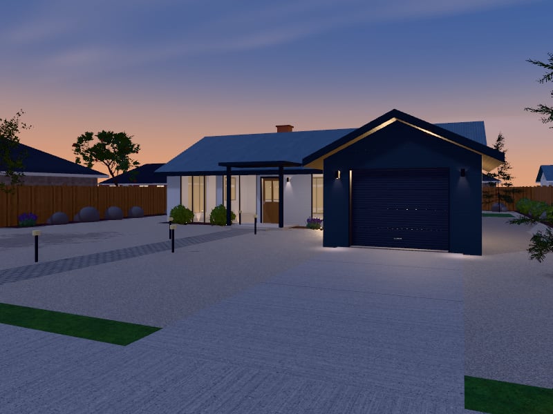 Coastal Bungalow, exterior view