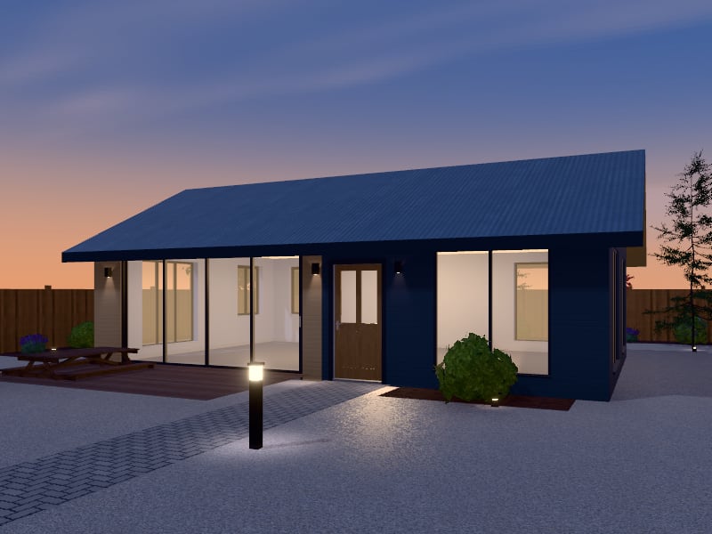 Large Coastal Granny Flat, exterior view