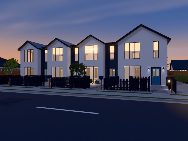 Compact Coastal Terrace, exterior view