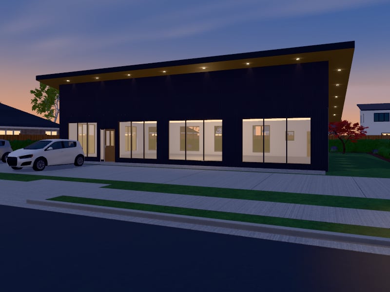 Compact Contemporary Clinic, exterior view