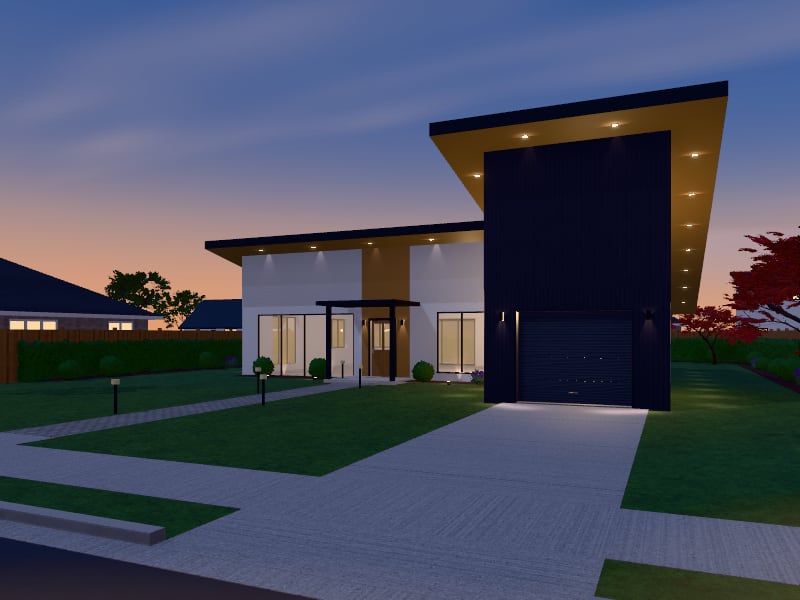 Contemporary House, exterior view