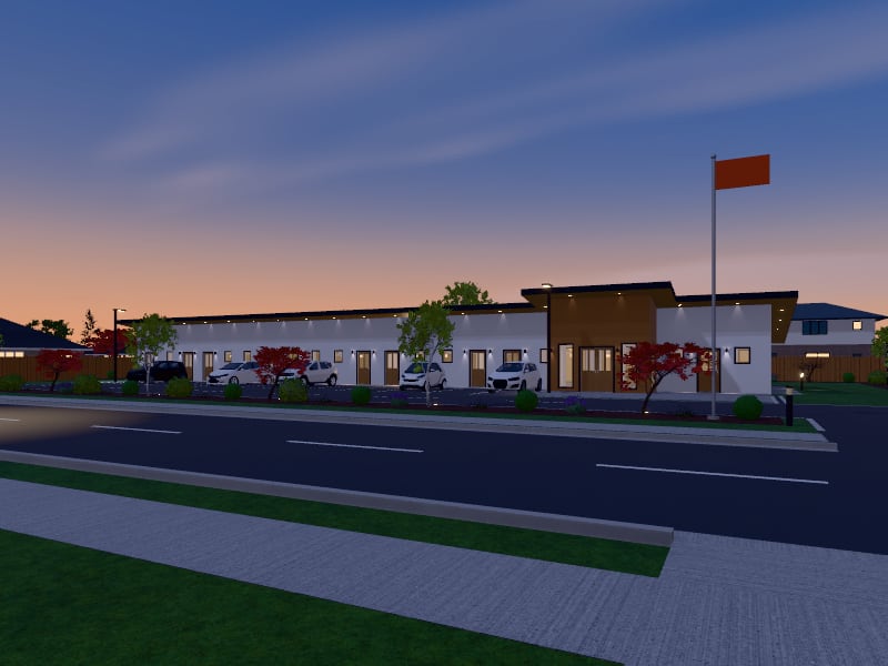 Contemporary Motel, exterior view