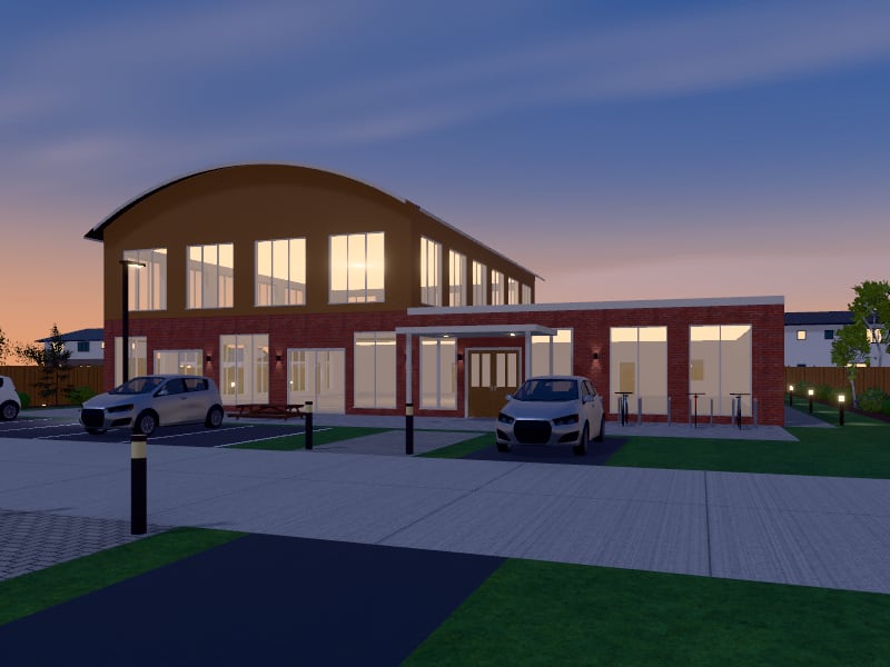 Eclectic Community Centre, exterior view