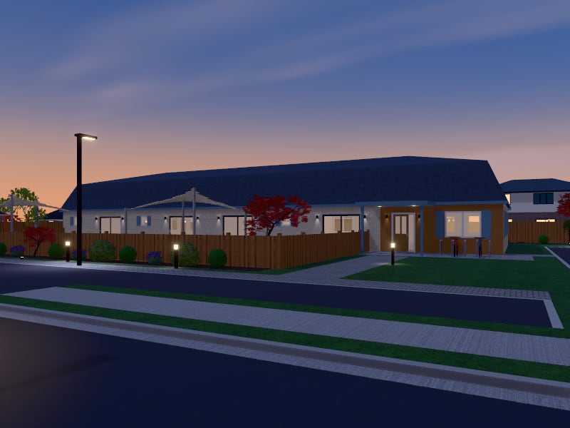 French Country Childcare Centre, exterior view