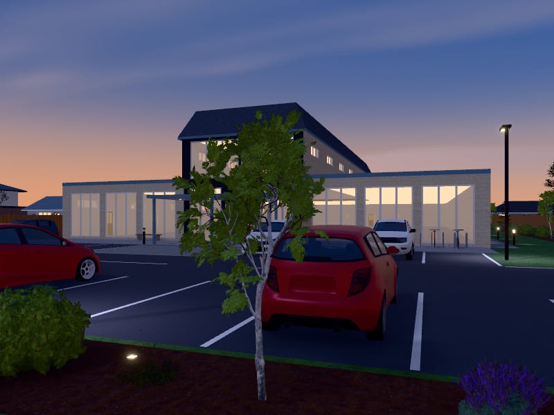 French Country Shopping Centre, exterior view
