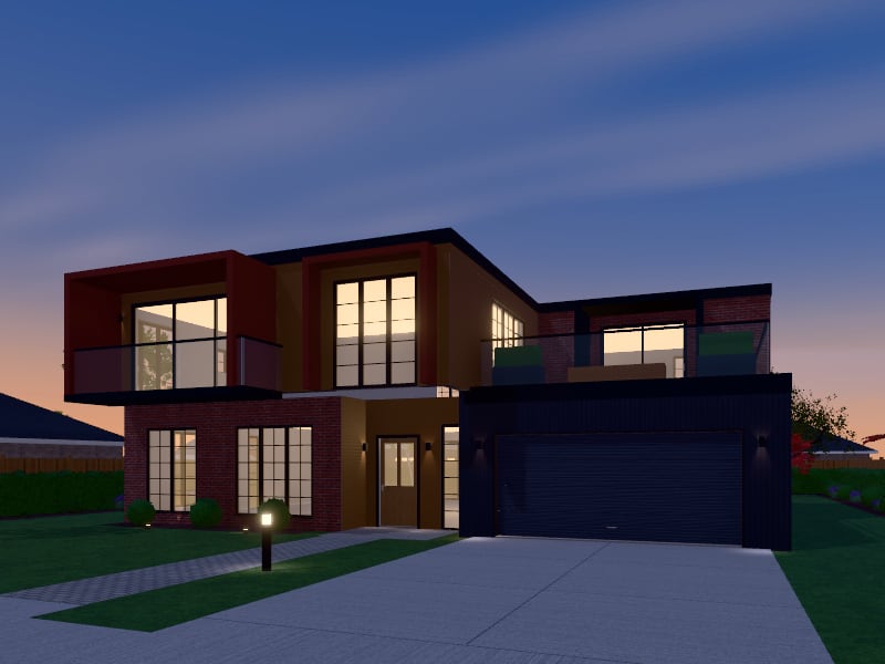 Industrial Architectural Home, exterior view