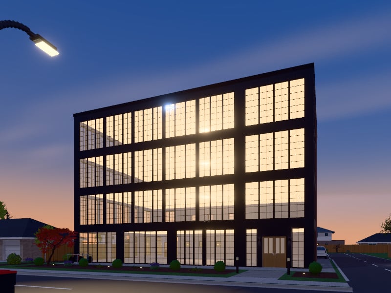 Large Industrial Office, exterior view