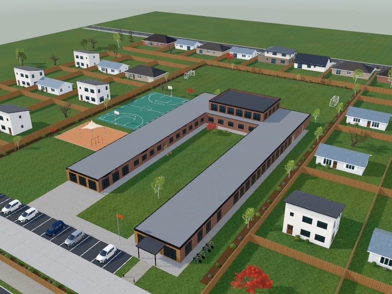 Industrial School, exterior view