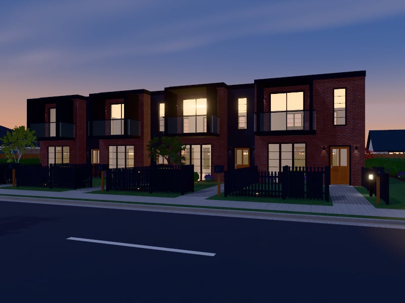Compact Industrial Terrace, exterior view