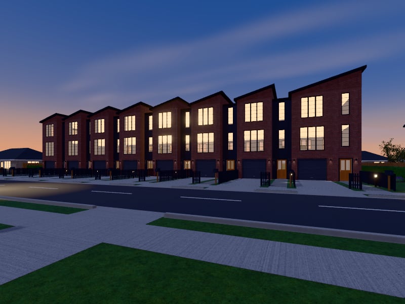 Large Industrial Terrace, exterior view