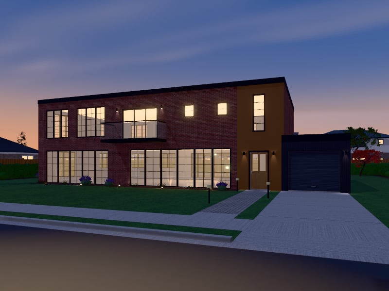 Industrial Villa, exterior view