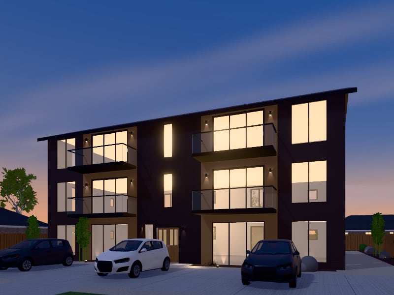 Compact Japandi Apartments, exterior view