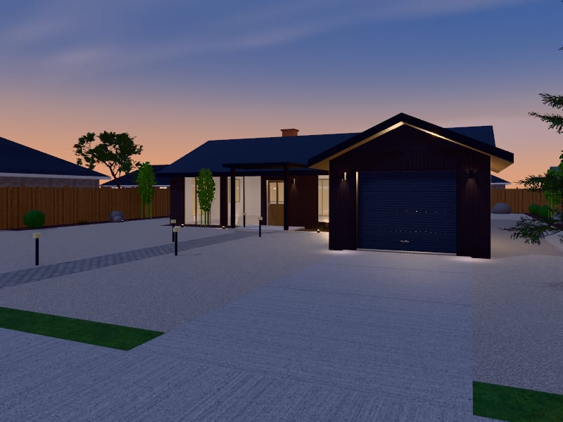 Japandi Bungalow, exterior view