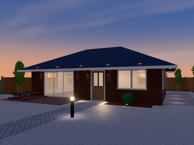 Large Japanese Granny Flat, exterior view
