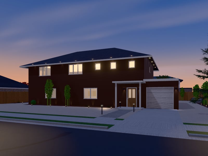 Large Japanese House, exterior view