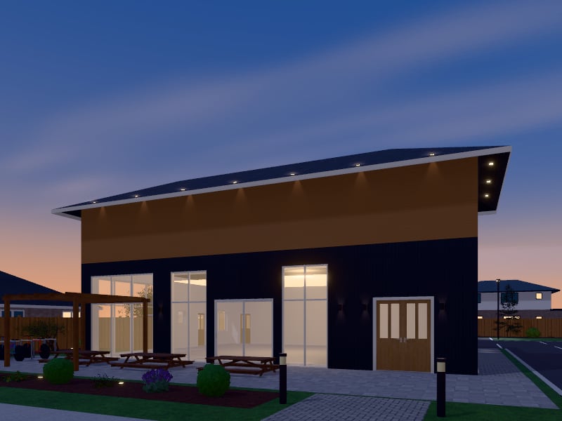 Compact Japanese Restaurant, exterior view