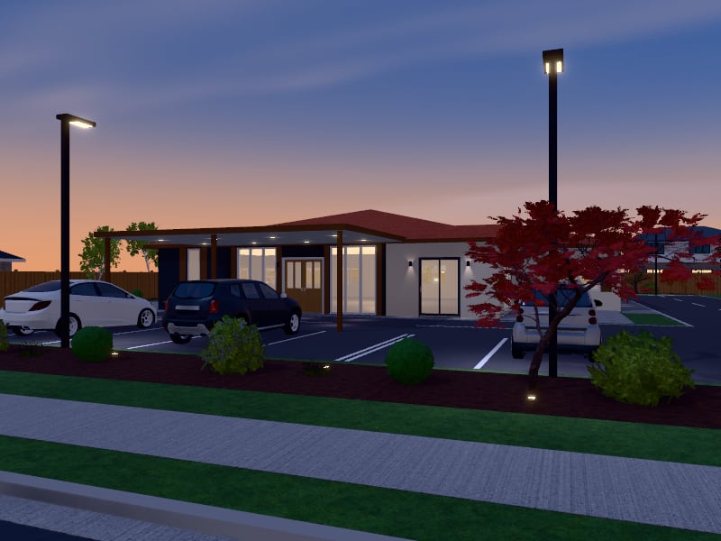 Compact Mediterranean Medical Centre, exterior view