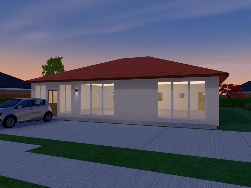 Large Mediterranean Salon, exterior view