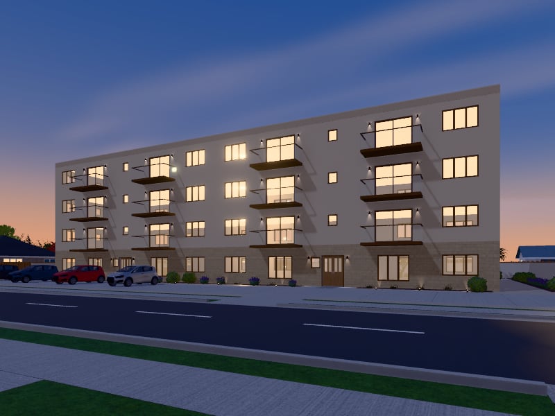 Modern Arabic Apartments, exterior view