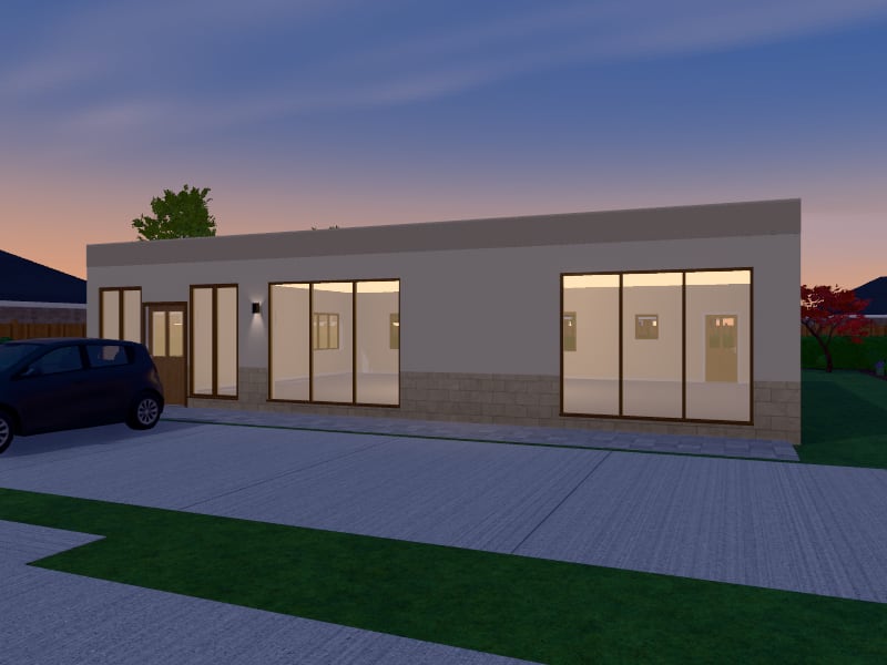 Large Modern Arabic Salon, exterior view