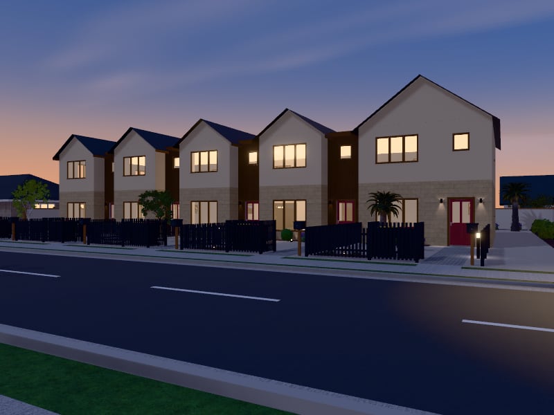 Compact Modern Arabic Terrace, exterior view