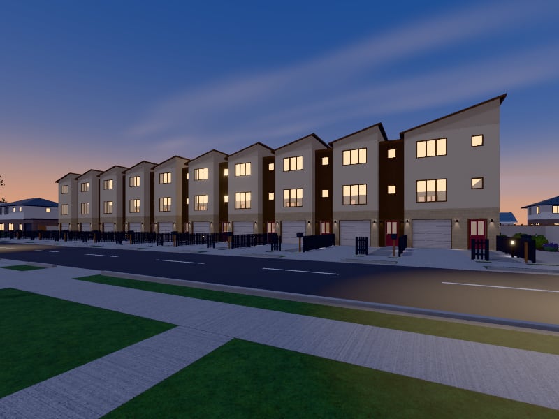 Large Modern Arabic Terrace, exterior view