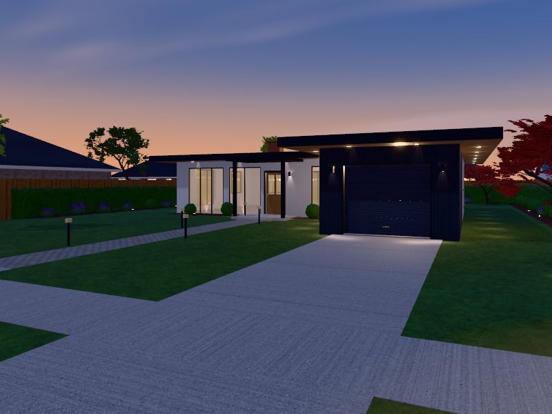 Modern Bungalow, exterior view