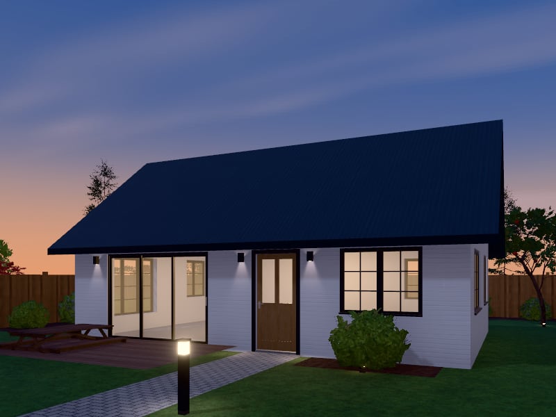 Modern Farmhouse Granny Flat, exterior view