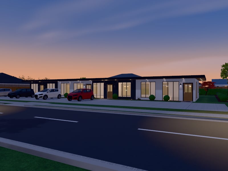 Modern Rental Units, exterior view